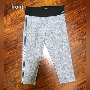 Victoria's Secret PINK Heather Grey Cropped Yoga Pants